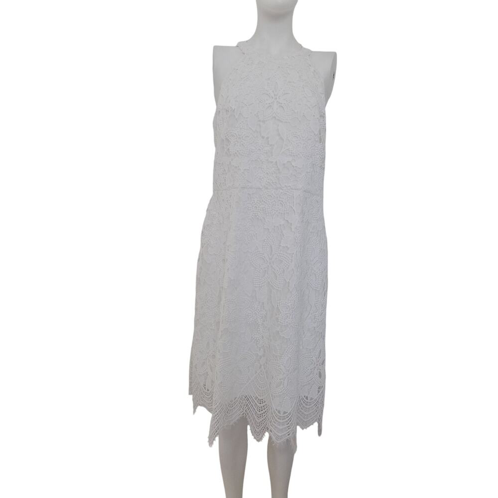 Kobi Halperin white eyelet dress size Large